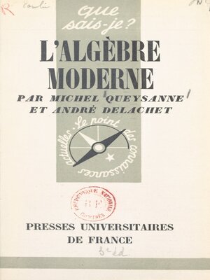 cover image of L'algèbre moderne